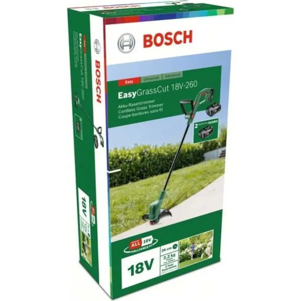 Bosch EasyGrassCut 18V-26 Set аккумуляторный триммер (1 x 2.5 Ач, ЗУ), 06008C1C03