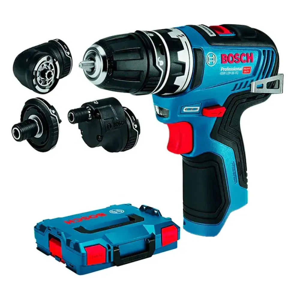 Bosch GSR 12V-35 FC Professional Solo аккумуляторная дрель-шуруповерт (без АКБ и ЗУ) с набором насадок, 06019H3003