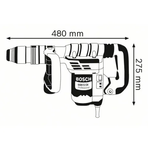 Bosch GSH 5CE Professional отбойный молоток электрический, 0611321000