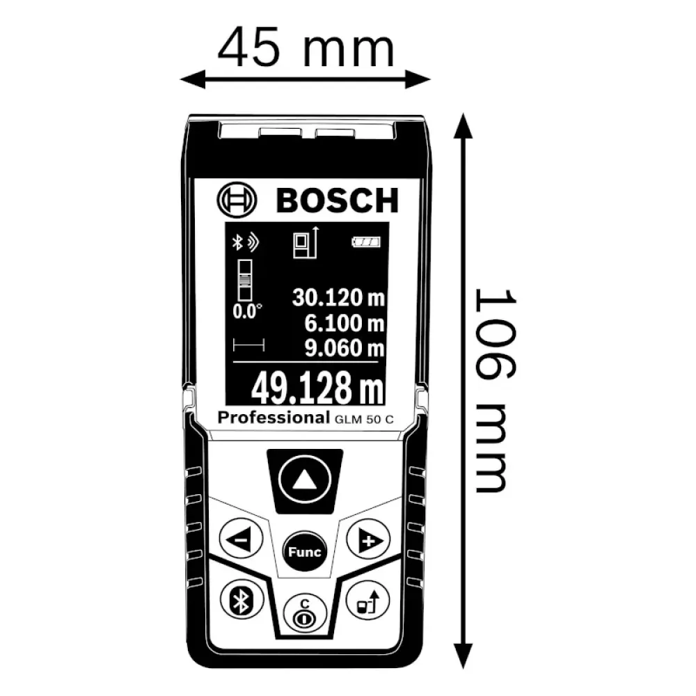 Bosch GLM 50 C Professional лазерный дальномер, 0601072C02