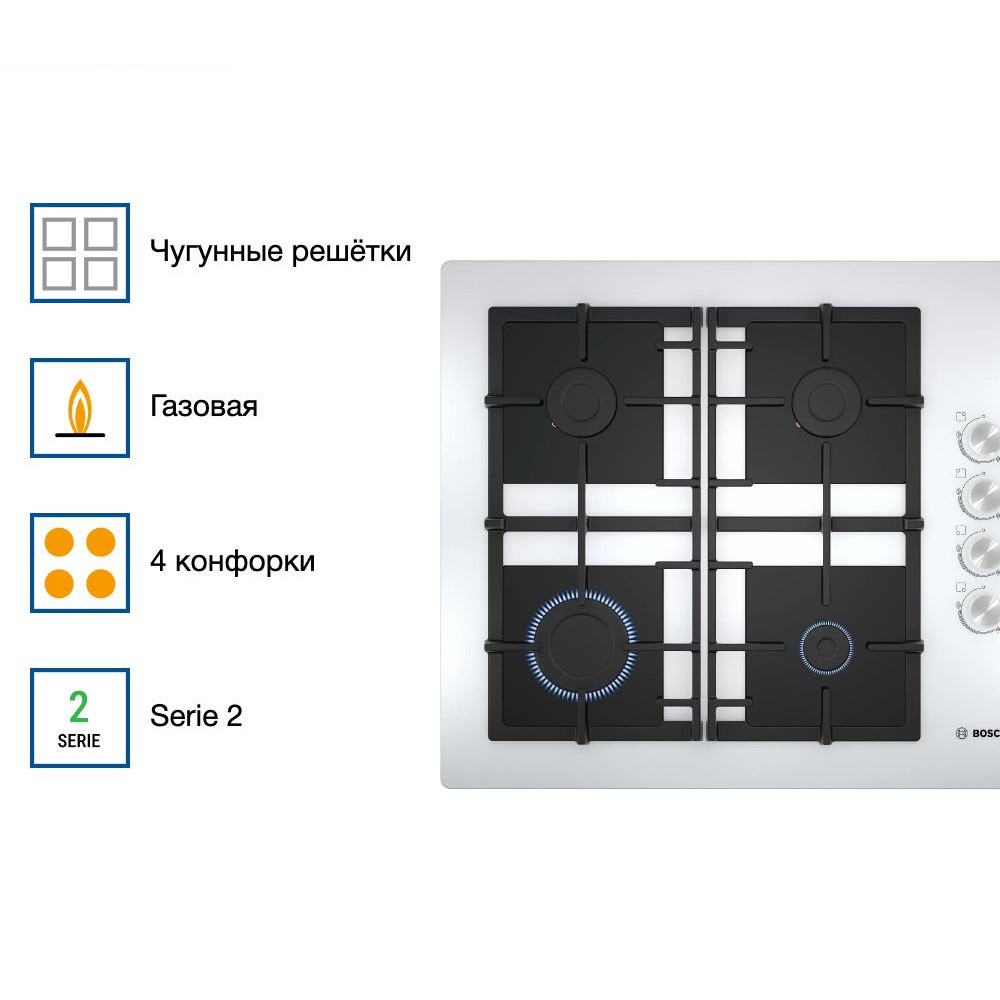 Газовая варочная панель Bosch POP6C2O92R
