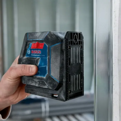 Bosch GLL 2-15 G лазерный нивелир + 4 АКБ , чехол, отражатель, универсальный держатель, потолочное крепление и чемоданчик 0601063W02