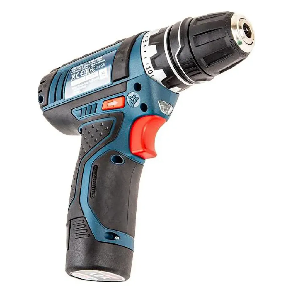 Bosch GSR 12V-15 FC Professional аккумуляторный шуруповерт (2 x 2 Ач, ЗУ), 06019F6001