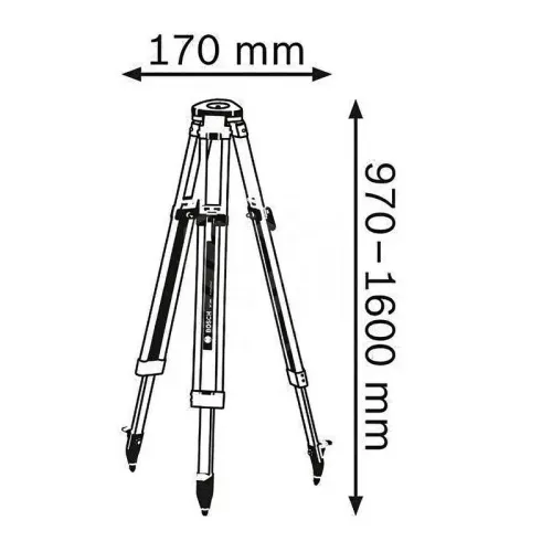 Bosch GOL 26 D Professional нивелир оптический со штативом BT 160 и рейкой GR 500, 0601068002
