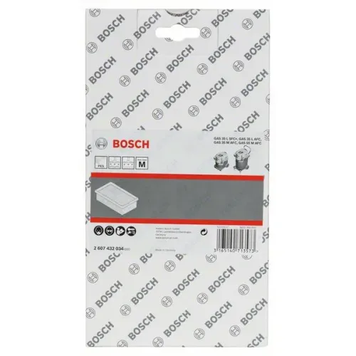 Bosch плоский складчатый фильтр для GAS 35, полиэстер, 2607432034