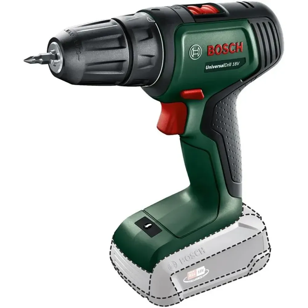 Bosch UniversalDrill 18V аккумуляторная дрель-шуруповерт (без АКБ и ЗУ), 06039D4000