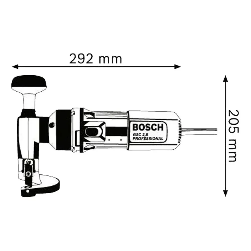 Bosch GSC 2.8 Professional ножницы листовые по металлу, 0601506108