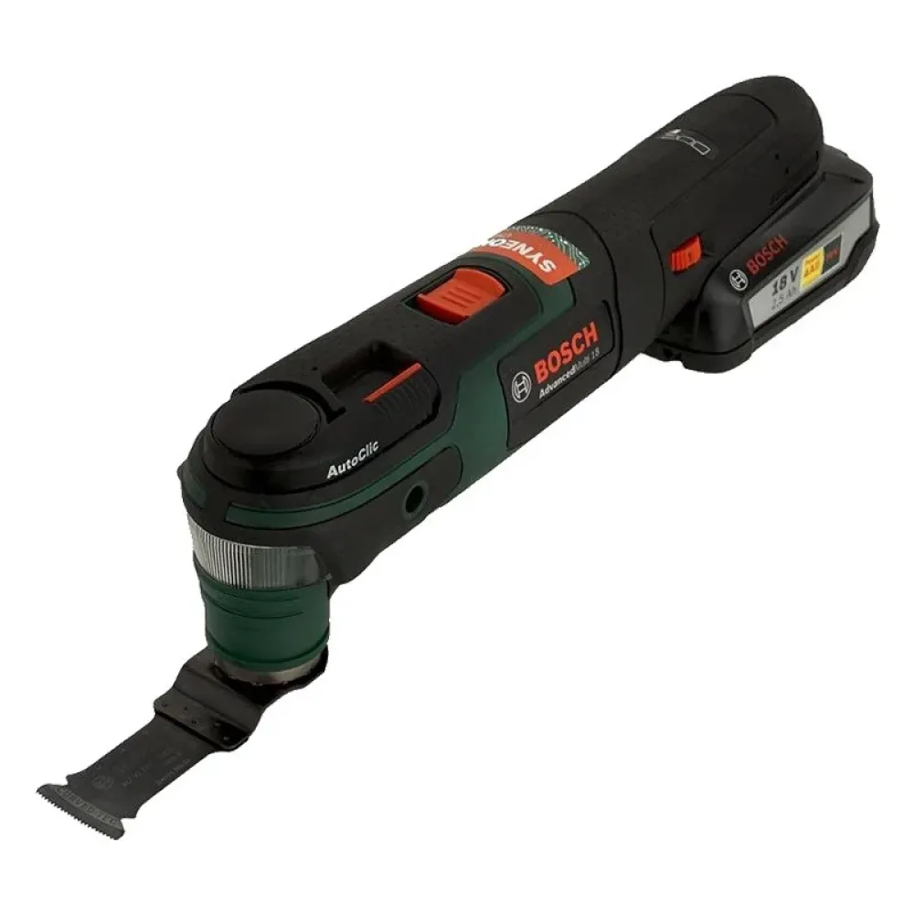Bosch AdvancedMulti 18 Set аккумуляторный универсальный многофункциональный инструмент (1 x 2.5 Ач, ЗУ), 0603104021
