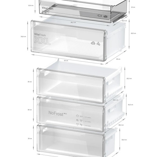 Двухкамерный холодильник Bosch KGN49VXCT