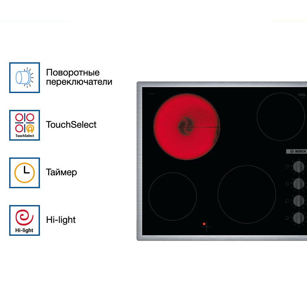 Электрическая варочная панель Bosch PKE645CA2E