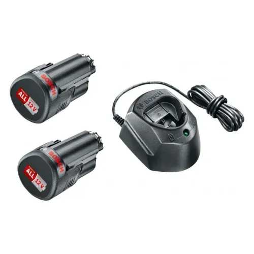 Аккумулятор Bosch PBA 12V 2 x 1.5 Ач и зарядное устройство GAL 1210 CV, 1600A01L3E