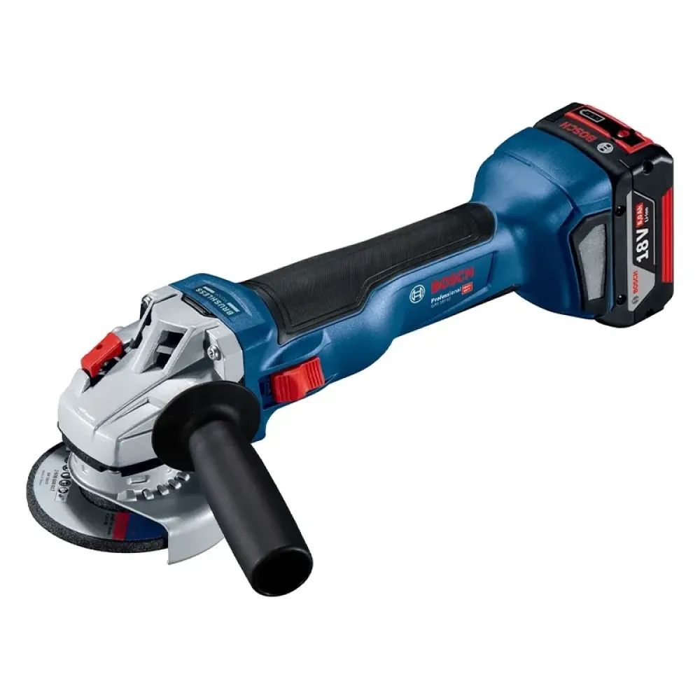 Bosch GWS 18V-10 Professional аккумуляторная угловая шлифмашина (2 x 5 Ач, ЗУ), 06019J4004