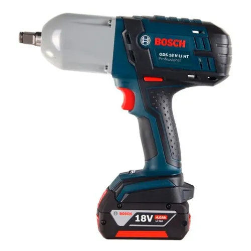 Bosch GDS 18 V-LI HT Professional аккумуляторный гайковёрт (2 x 4 Ач, ЗУ), 06019B130A