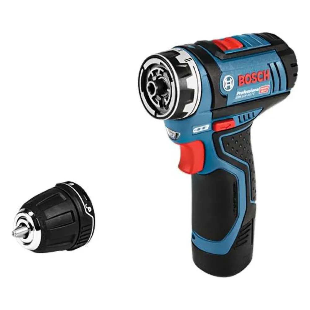 Bosch GSR 12V-15 FC Professional аккумуляторный шуруповерт (2 x 2 Ач, ЗУ), 06019F6001